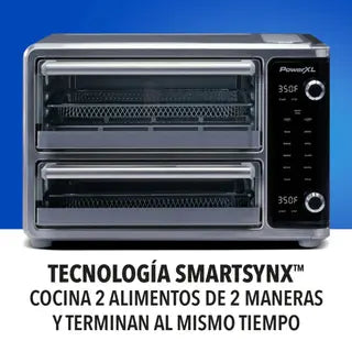 Power XL Doble horno y freidora Aire SMARTSYNX™, TO67D5-1SPLA