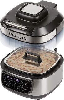 Power XL freidora de aire con parrilla 12 en 1 digital 6QT MFC-AF-6C-LA