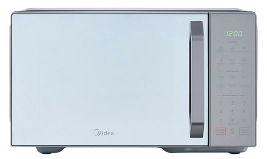 Midea microondas 1.1pc puerta acabado espejo gabinete gris con grill MMDXG11S2MG