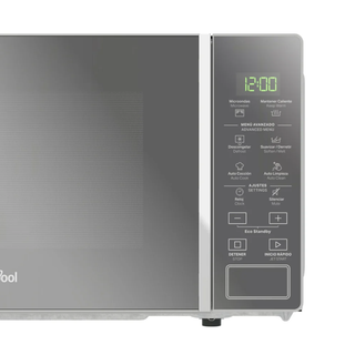 Whirlpool microondas 0.7 pies plateado acabado espejo WM1807D